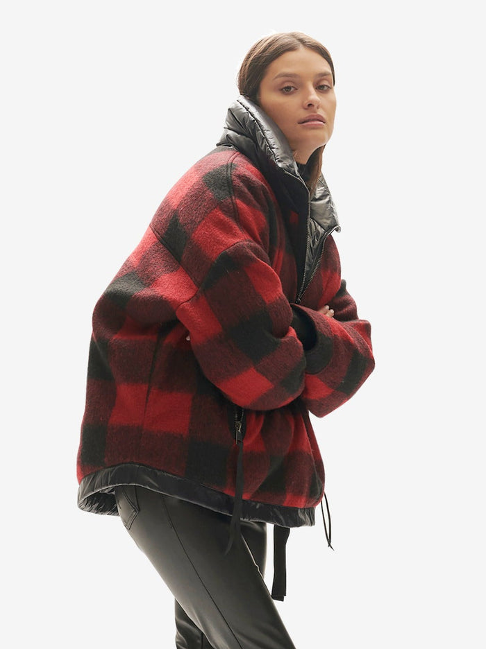 Holden Outerwear Reversible Wool Half Zip Jacket