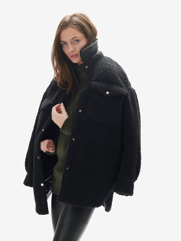 Holden Outerwear Wool Sherpa Shirt Jacket