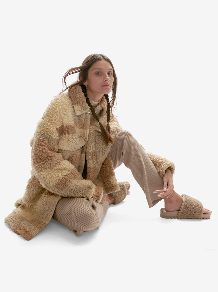 Holden Outerwear Wool Sherpa Shirt Jacket