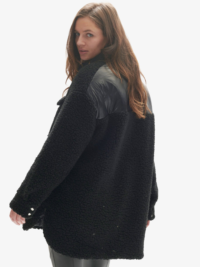 Holden Outerwear Wool Sherpa Shirt Jacket