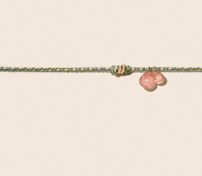 Holi Necklace - Strawberry Quartz