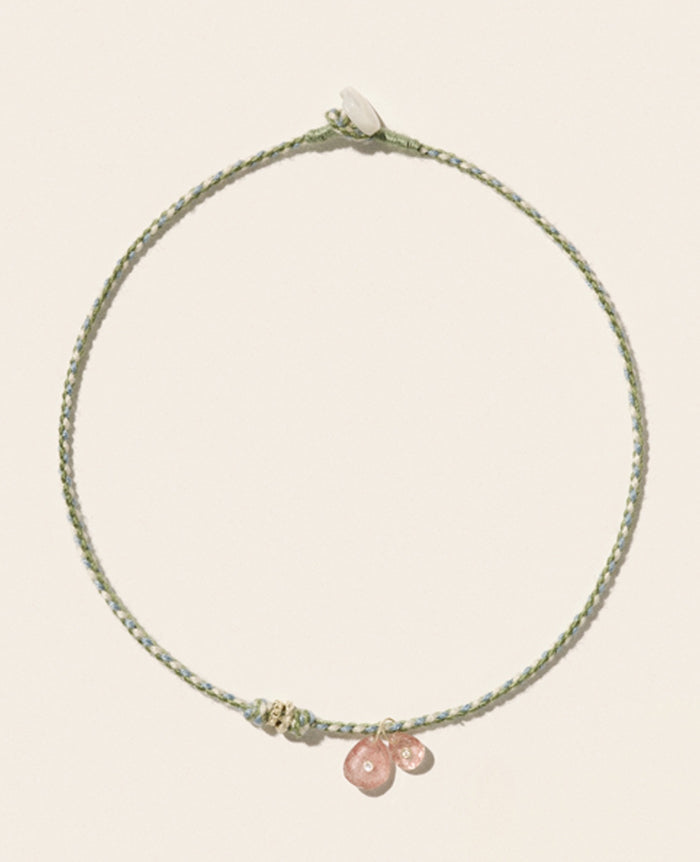 Holi Necklace - Strawberry Quartz