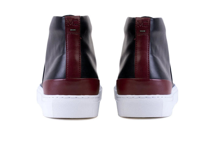 Moral Code Honeycrisp Women's Vegan High Top - #color_black-red