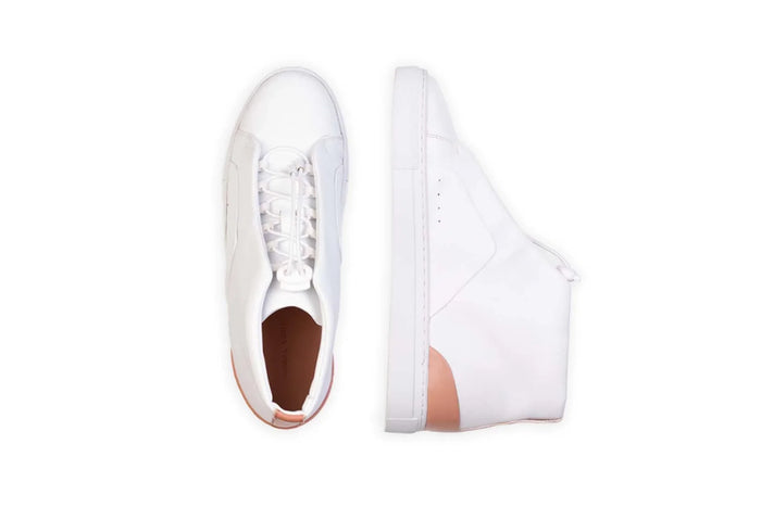 Moral Code Honeycrisp Women's Vegan High Top - #color_white-multi