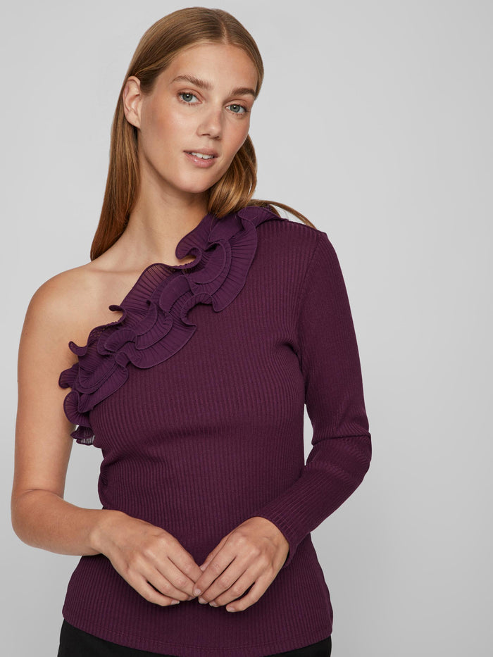 IMIA ONE SHOULDER TOP (WINTER BLOOM)