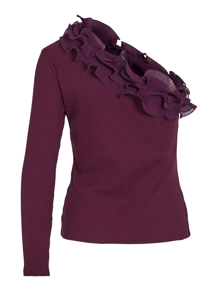 IMIA ONE SHOULDER TOP (WINTER BLOOM)