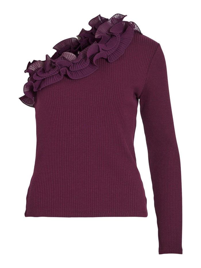 IMIA ONE SHOULDER TOP (WINTER BLOOM)