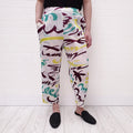 ISSEY MIYAKE WHITE FIZZY PLEATED PANTS - SIZE 3/M