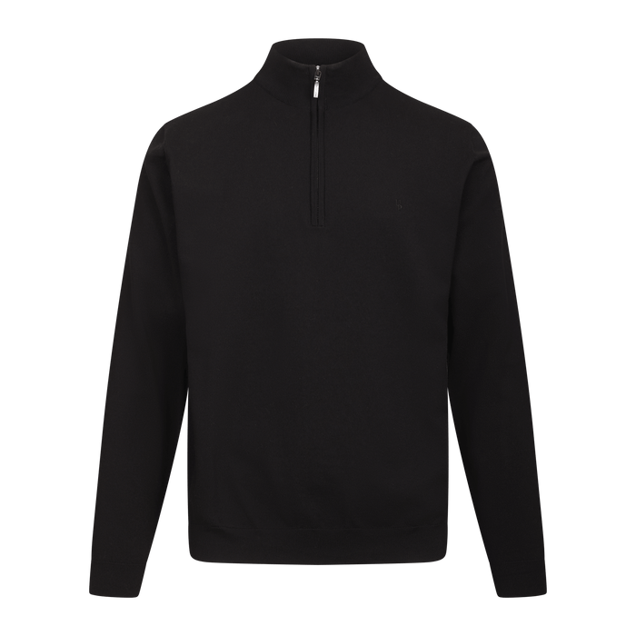 Urban Pioneers Male Jake Half-Zip SWEATER BLACK