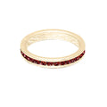 January (Garnet) Yellow Gold Ring | Size 7