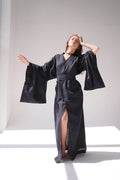 Japanese Style Kimono CAMELIA in Black