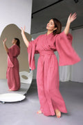 Japanese Style Kimono CAMELIA in Peach