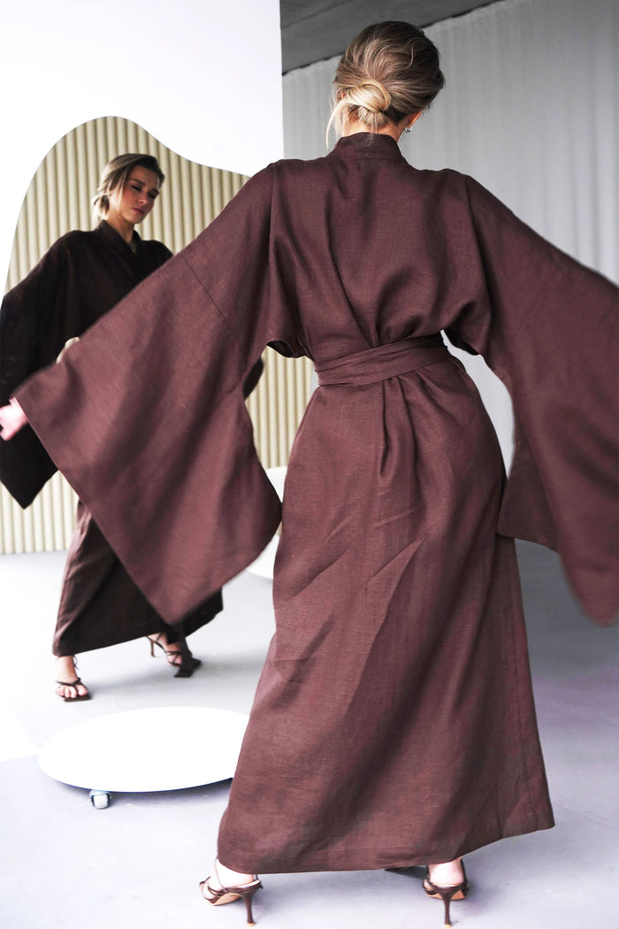 Japanese Style Kimono CAMELIA in Peach