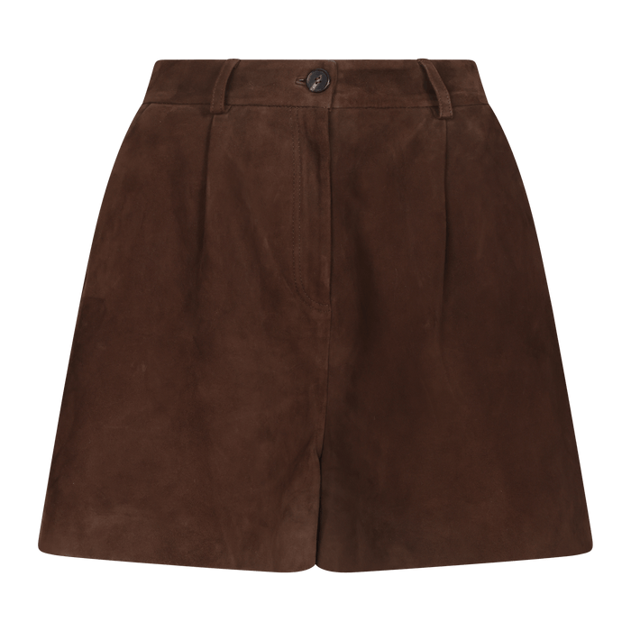 Urban Pioneers Female Jayla Suede Shorts SHORTS CHOCOLATE BROWN