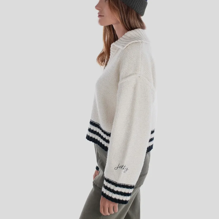JETTY WOMENS TYBEE HENLEY SWEATER 26
