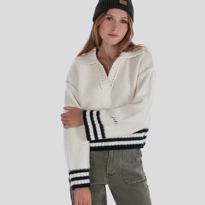 JETTY WOMENS TYBEE HENLEY SWEATER 26