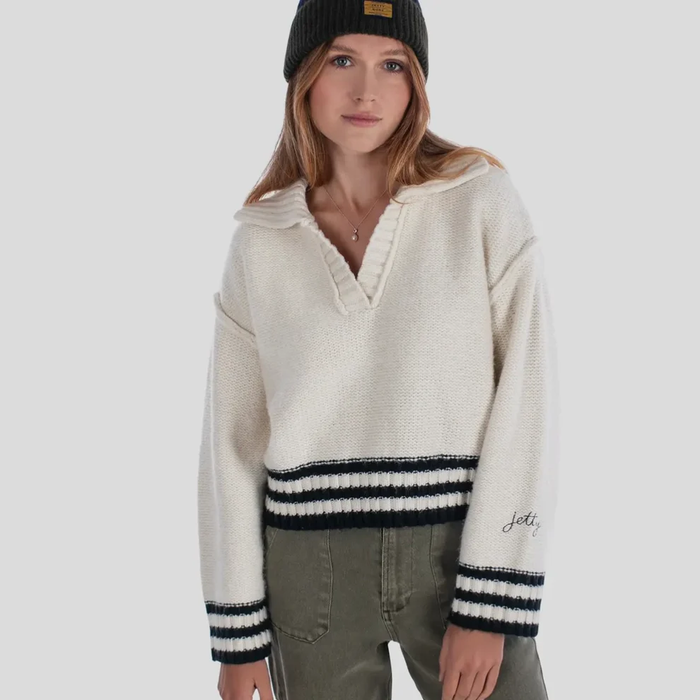JETTY WOMENS TYBEE HENLEY SWEATER 26