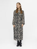 JILL ZIP NECK MAXI DRESS (SANDSHELL/BLACK)
