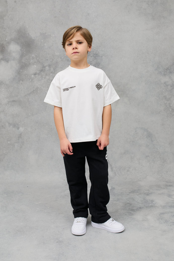 JNR BLURRED GRAPHIC EMBLEM T-SHIRT - OFF WHITE