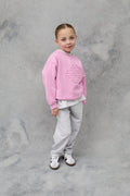 JNR EMBOSSED EMBLEM SWEATSHIRT - PINK