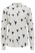 Joy Shirt | Monochrome Hearts (Off White)