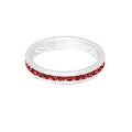July (Ruby) White Gold Ring | Size 6