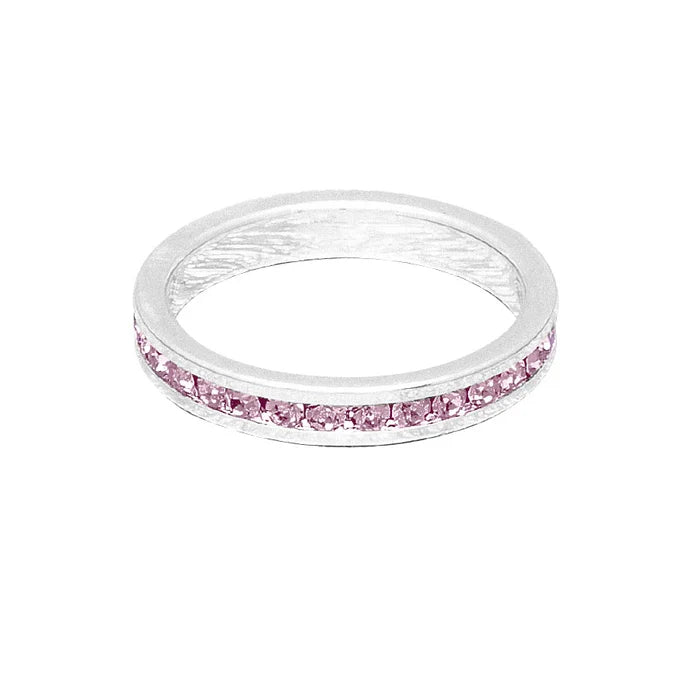 June (Alexandrite) White Gold Ring | Size 8