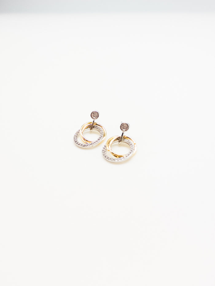 Juno Double Hooped Gold Dangly