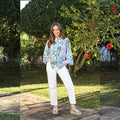 KAITLYN MOM JEAN SHORT LEG  (SOFT WHITE)