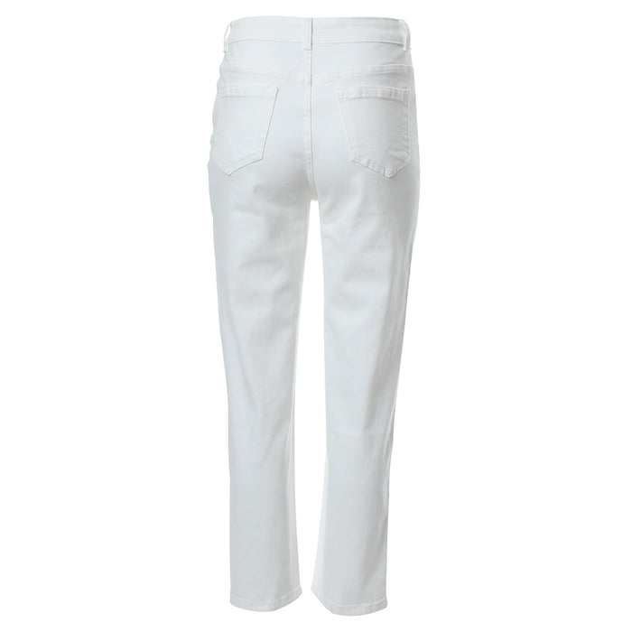 KAITLYN MOM JEAN SHORT LEG  (SOFT WHITE)