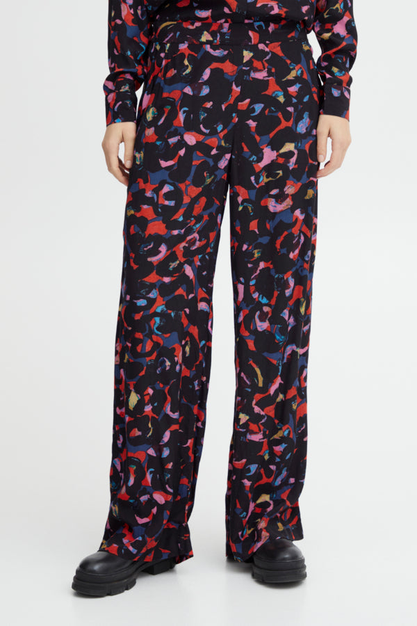 Kimli Trousers (Poppy Red Print Mix)