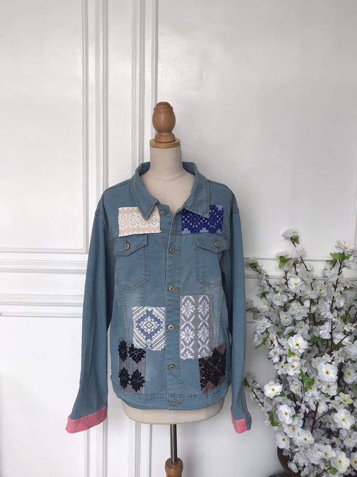 (l) - Denim Patch Jacket