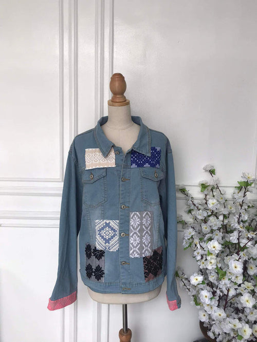 (l) - Denim Patch Jacket