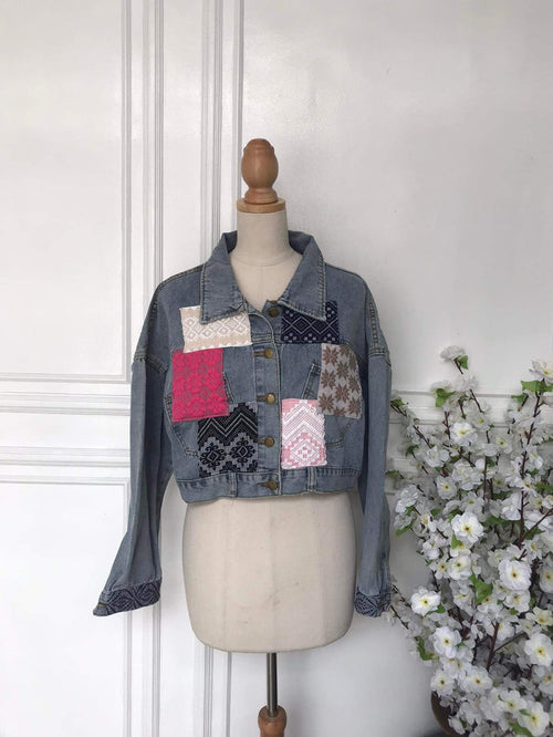 (l) - Denim Patch Jacket