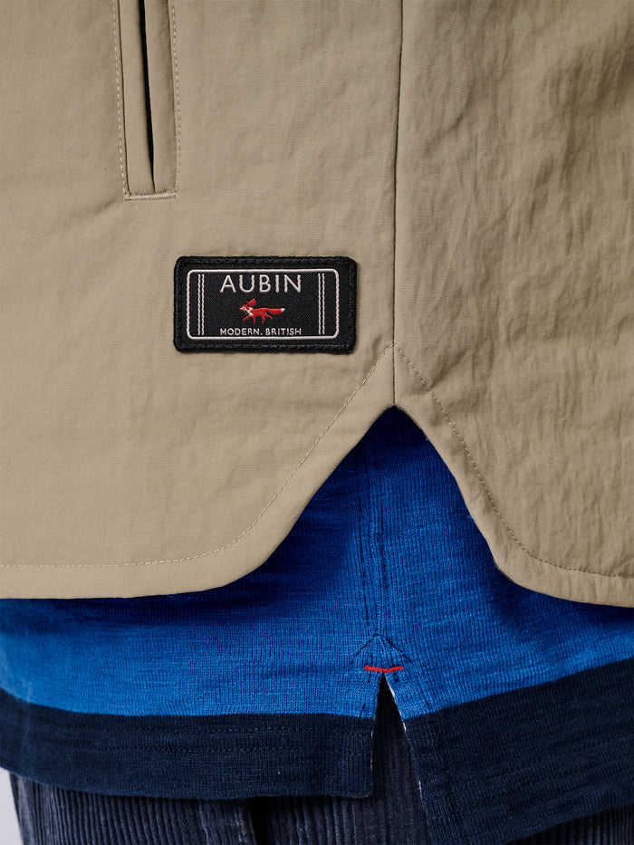 Aubin Light Khaki Lancaster Lightweight Nylon Gilet | Gilet