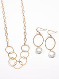Large Circles Necklace -Gold Filled