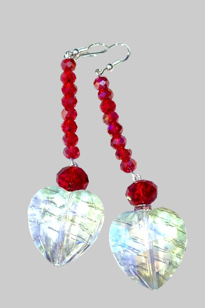 Style the Large Valentine Heart Drop Earring exclusively at Born To Glam