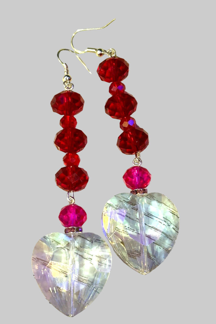Style the Large Valentine Heart Earring exclusively at Born To Glam