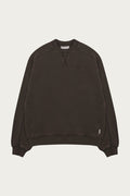 LAUNDERED CLASSICS SEAM DETAIL SWEATSHIRT - WASHED BROWN