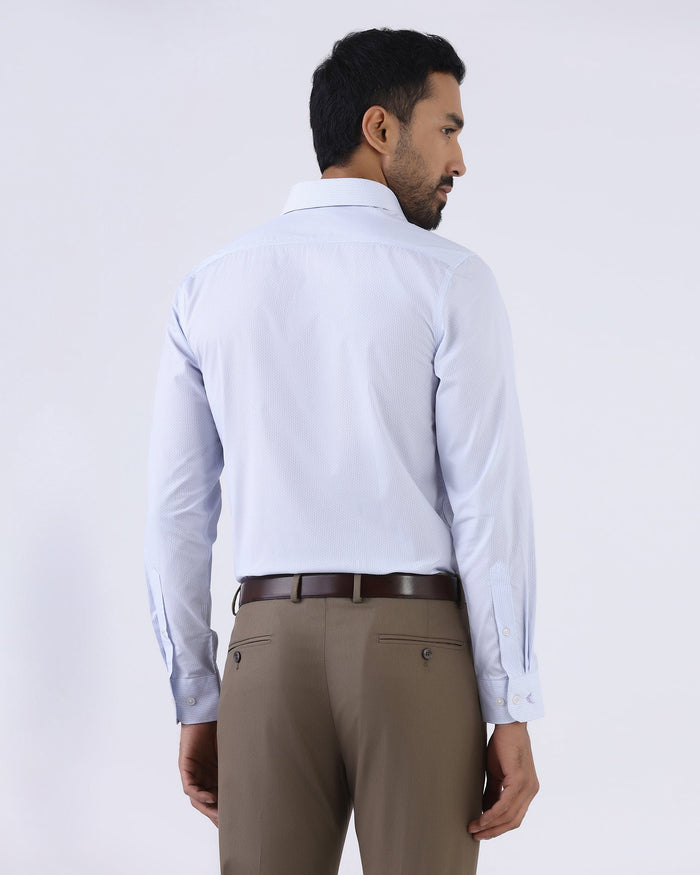 Light Blue Non Iron Printed Shirt - Erol