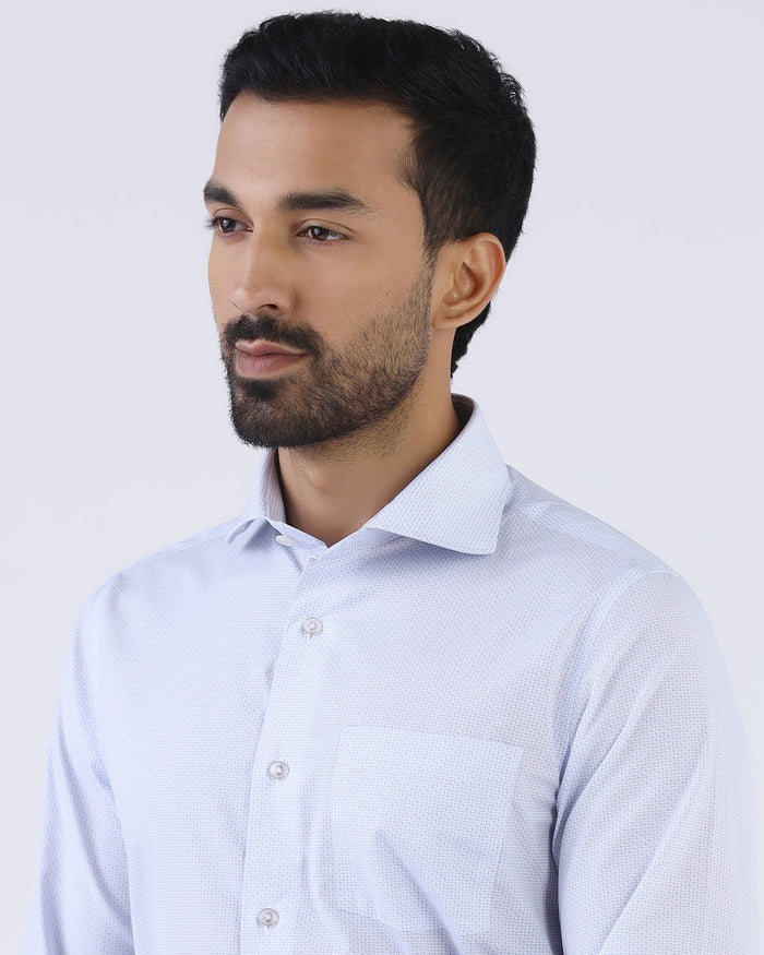 Light Blue Non Iron Printed Shirt - Erol