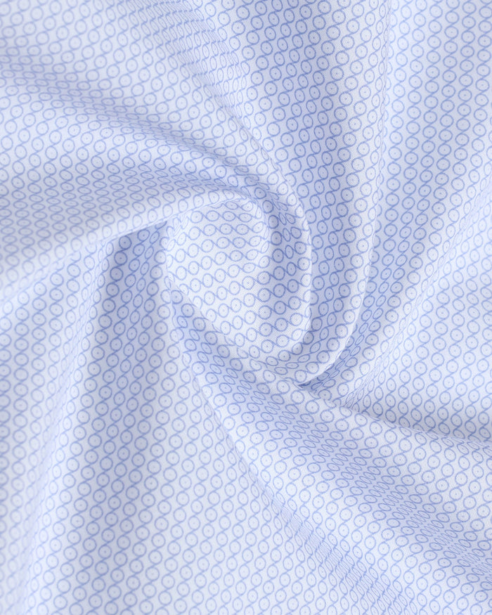 Light Blue Non Iron Printed Shirt - Erol