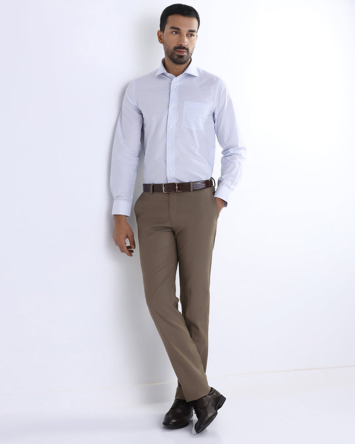 Light Blue Non Iron Printed Shirt - Erol