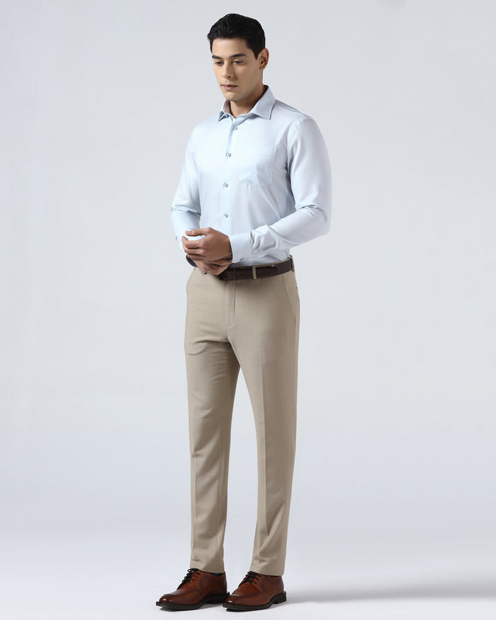 Light Blue Non Iron Textured Shirt - P31