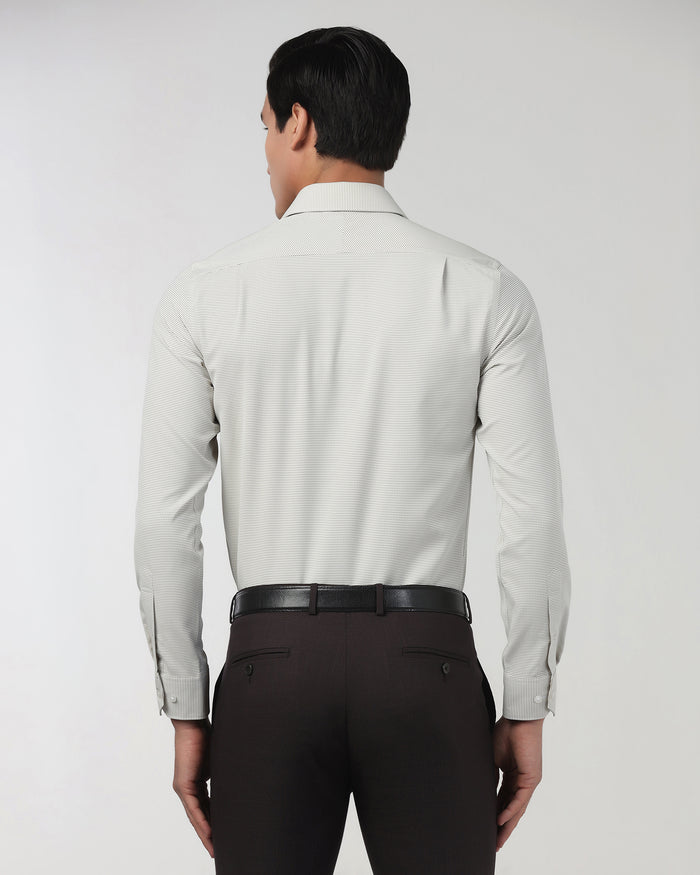 Light Olive Non Iron Textured Shirt - Rise E