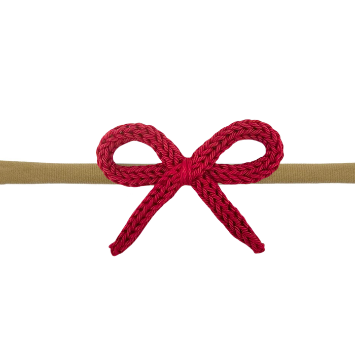 Lil Charms Crochet Bow Headband