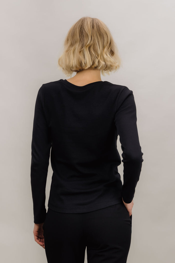 Urban Pioneers Female Linn LS TOP BLACK