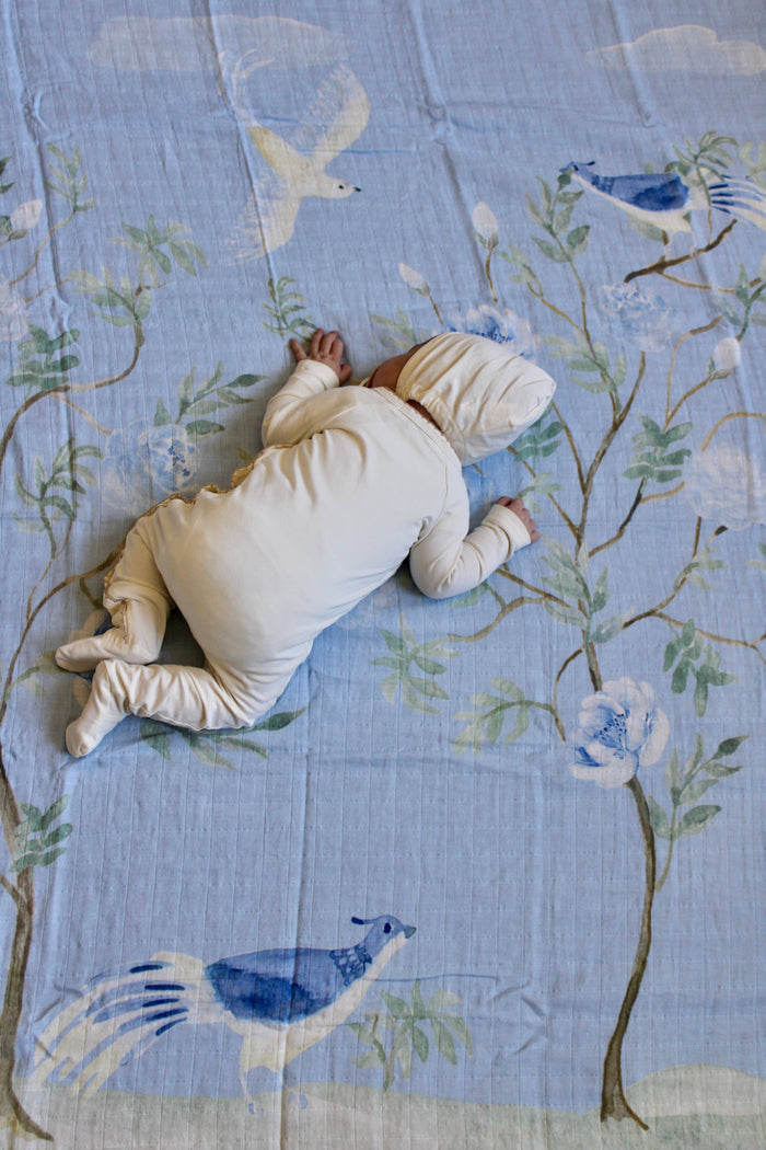 Little Threads The Dove Muslin Blanket