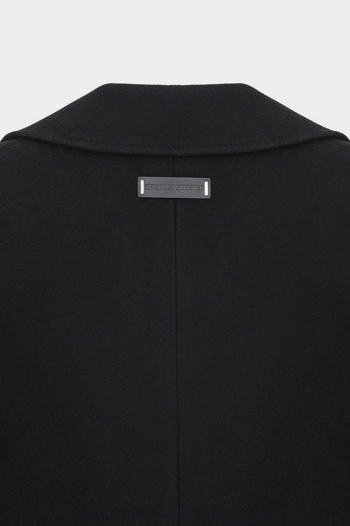LONGLINE OVERCOAT - BLACK