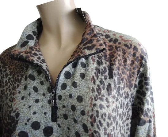 LS Collection Warmer Zip Neck Top